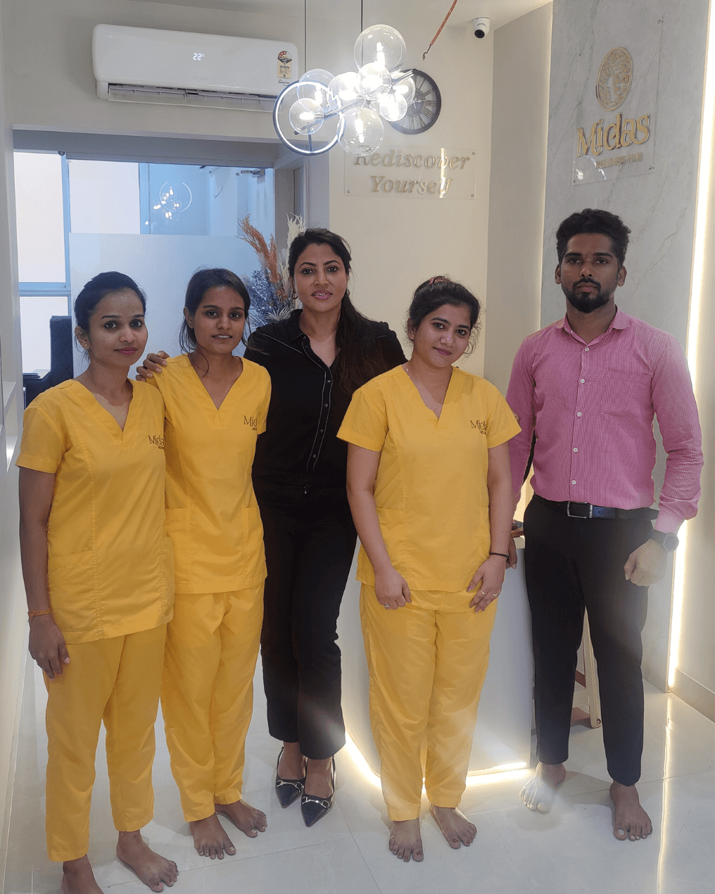 Shibani Staney With Staff - Midas Wellness Hub